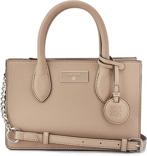 Nine West Women's Magdalina Tote Crossbody, Designer, Fashion, Adjustable Shoulder Strap, Mini Tote, Chain