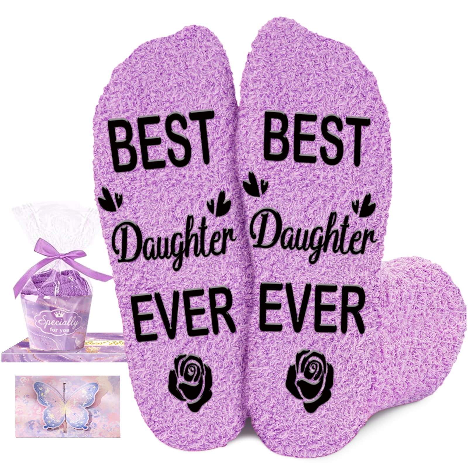 Gifts for Women - Fuzzy Socks Christmas Birthday Stuff for Grandma Sister Mother
