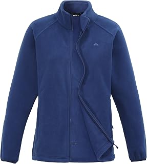 Pioneer Camp Women's Midlayer Fleece Jacket with Stand-Up Collar with 4 Pockets