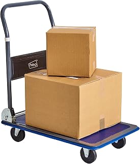 Neo Heavy Duty Aluminium Folding Sack Trolley Hand Truck Barrow Transport Wheels Extendable Handle (150 kg)