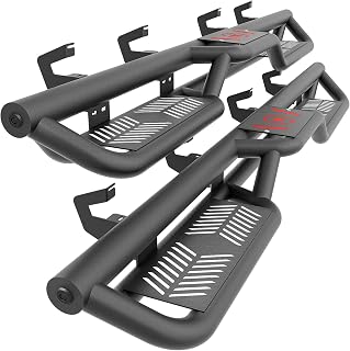 YZONA Running Boards for 2019-2026 Chevy Silverado & GMC Sierra Side Steps | Crew Cab, 2-Stair, bolt-on; fits 2019-2026 Silverado Sierra 1500, 20-26 2500 3500 HD Crew Cab; not for 2019 1500 LD/Limited