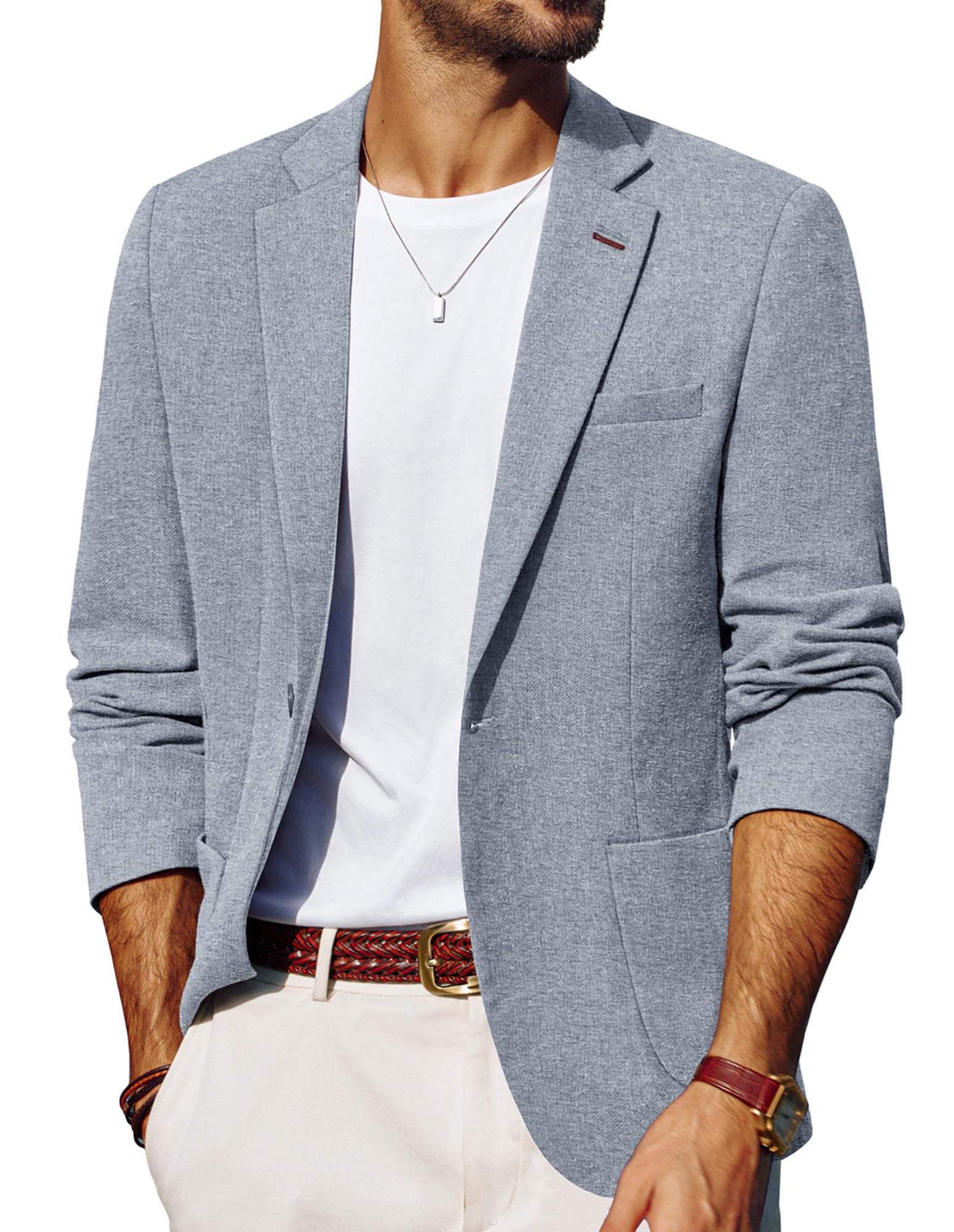 PJ PAUL JONES Mens Blazer Casual Sport Coats Lightweight Suit Jacket
