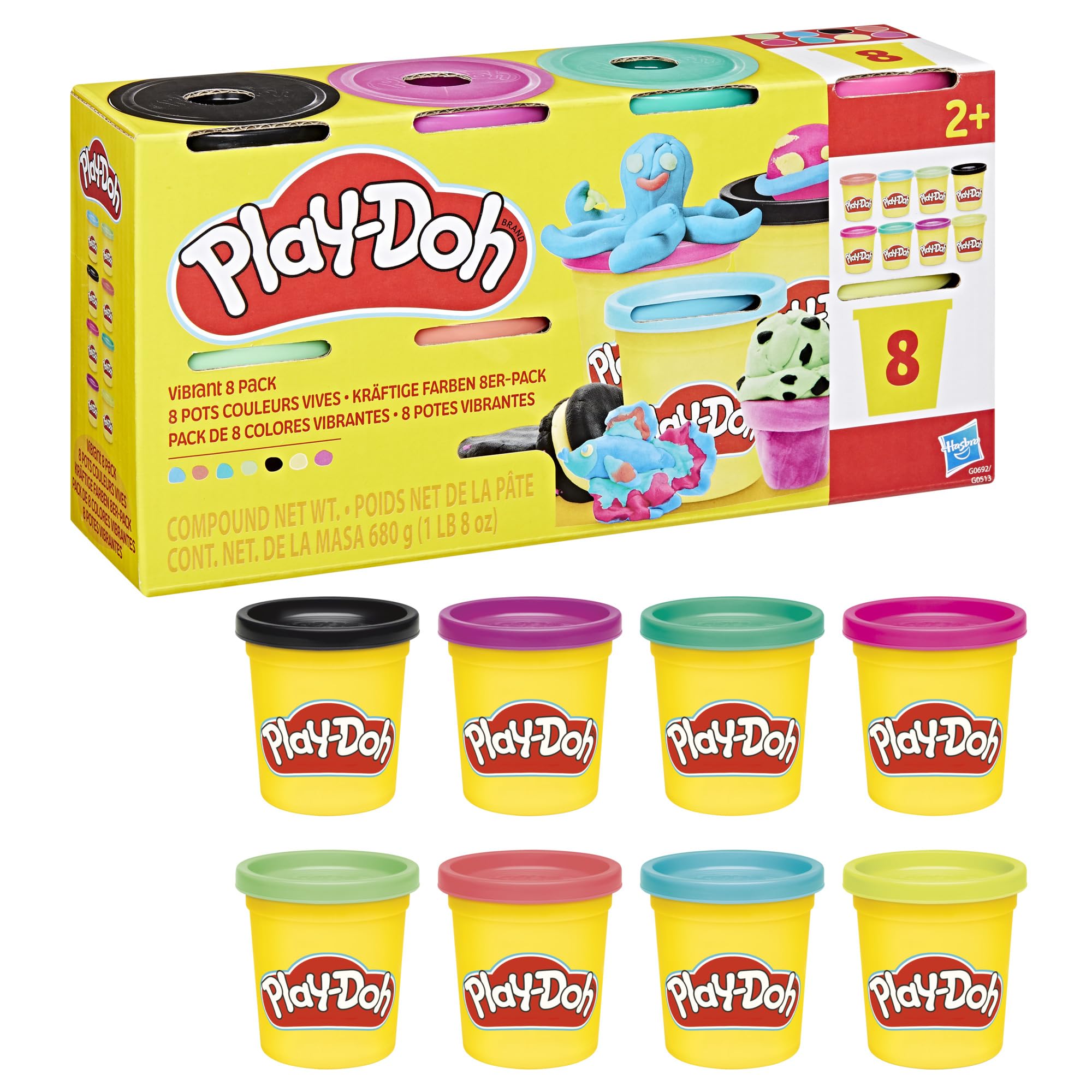 Play-Doh Vibrant Colours Modelling Compound Pack