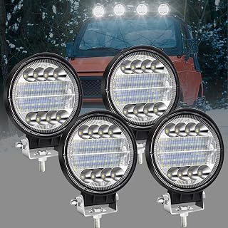 X-STYLE 27W LED Work Light, White, Mini Work Light, 12 V, 24 V, Compact, Deck Light, Car Exterior Light, Tire Light, Car Width Light, Backlight, Ultra Lightweight, 6000K, High Brightness, IP67, Truck,