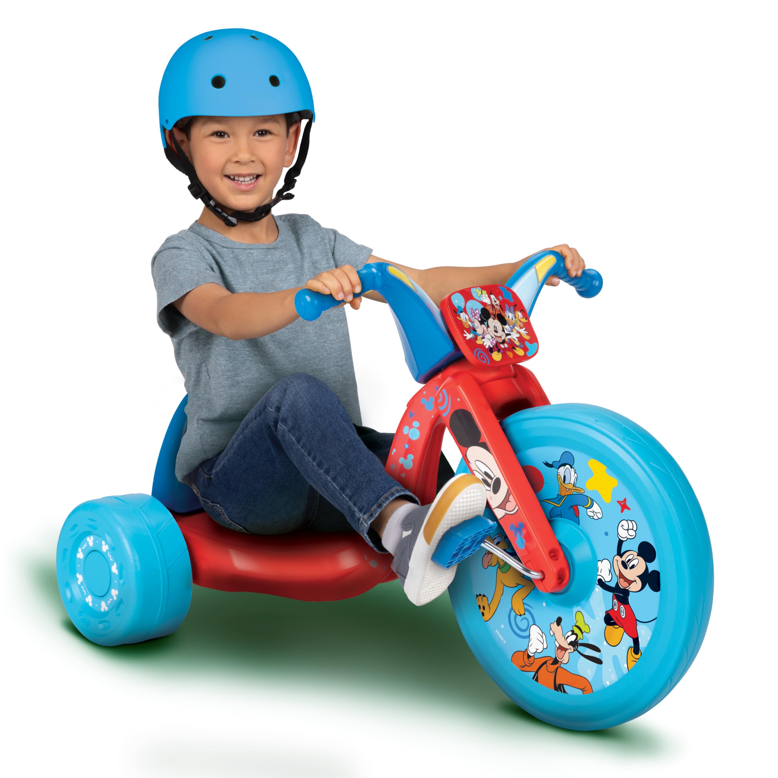 Mickey Mouse Ride-On 15" Fly Wheels Cruiser Tricycle Bike with Big Wheel, Ages 3