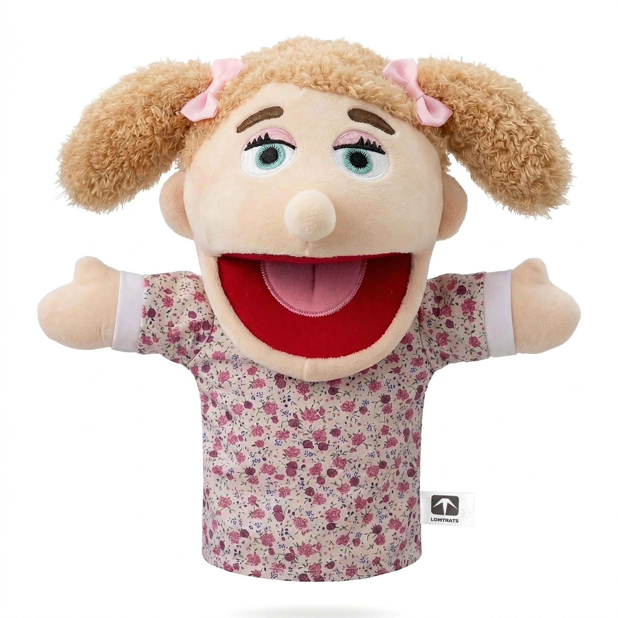 Family Hand Puppets for kids,Includes Grandpa,Grandma,Dad,Mom,Daughter,Son with 