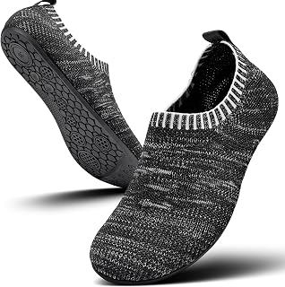 Sosenfer Slippers Men Women Barefoot Shoes Women's Non-Slip Slip-On Slippers Flat Barefoot Slippers Home Cuddly Slippers Closed Unisex
