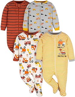 Gerber 4 Pack Sleep 'N Play Footie Sleep for Baby and Toddler Baby Boy (Pack of 4)