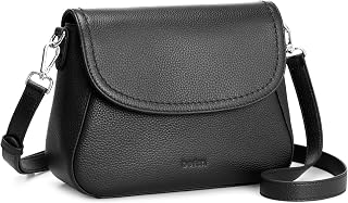 befen BorMedia Women's Genuine Leather Crossbody Bags with RFID Credit Card Compartments – BorMedia Women's Saddle – Shoulder Bag