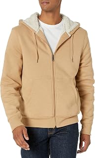Amazon Essentials Mens Sherpa Fleece Lined Full Zip Hoodie
