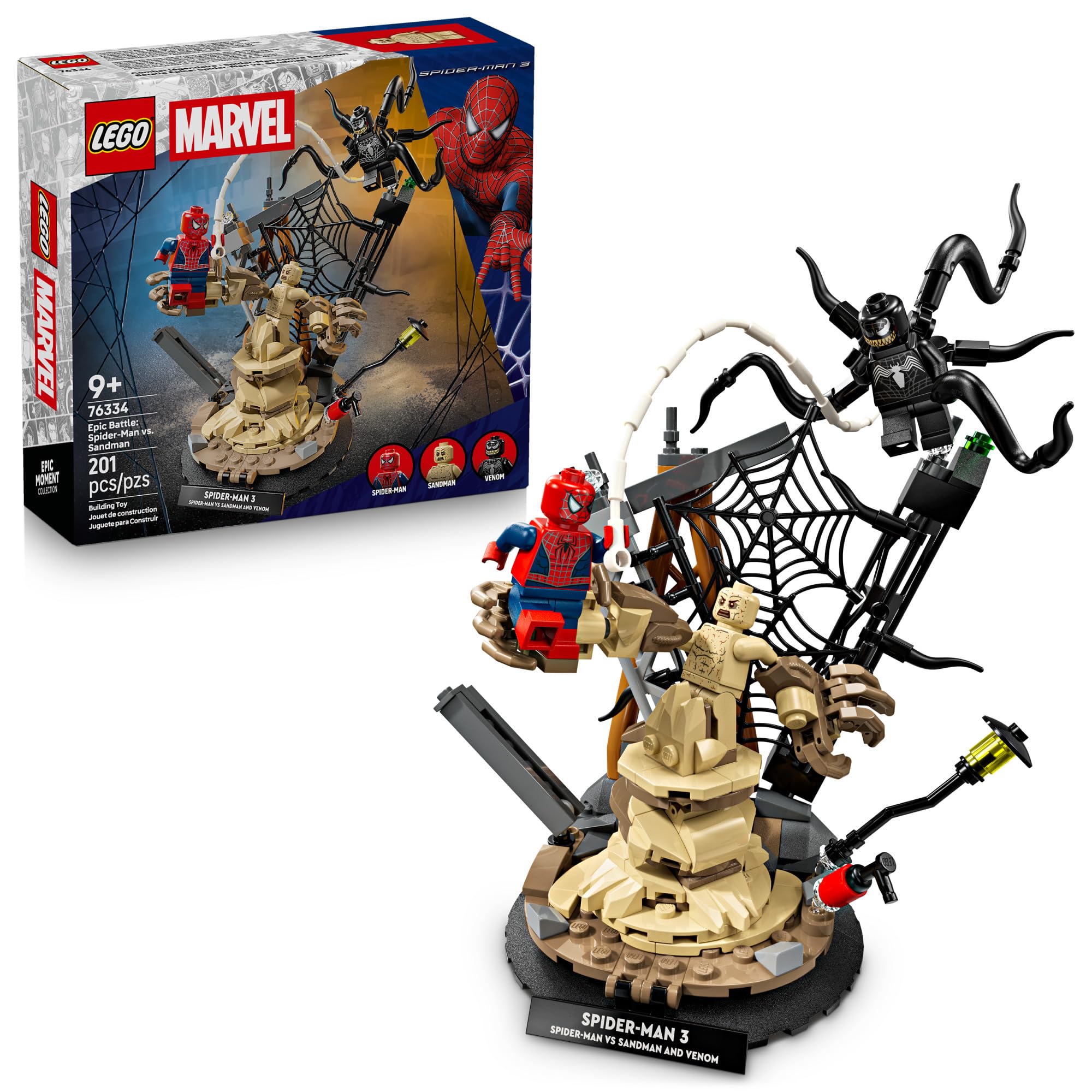 LEGO Marvel Epic Battle: Spider-Man vs. Sandman 76334 76334 | Building Toy for B