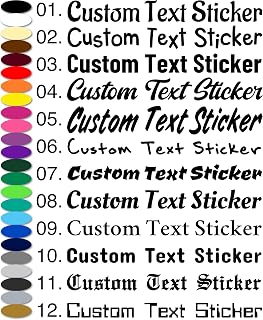 Personalised Custom Vinyl Stickers | Waterproof Car Van Bumper Window Funny Name Letter Decal Stickers | Outdoors Use Stickers 5-7 Years | 20-140cm | 40 Matt Gloss Colours | 30 Sticker Styles #2