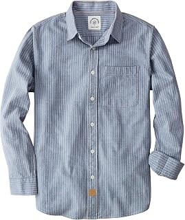 Dubinik® 6 oz Flannel Shirt for Men Cotton Casual Long Sleeve Button Down