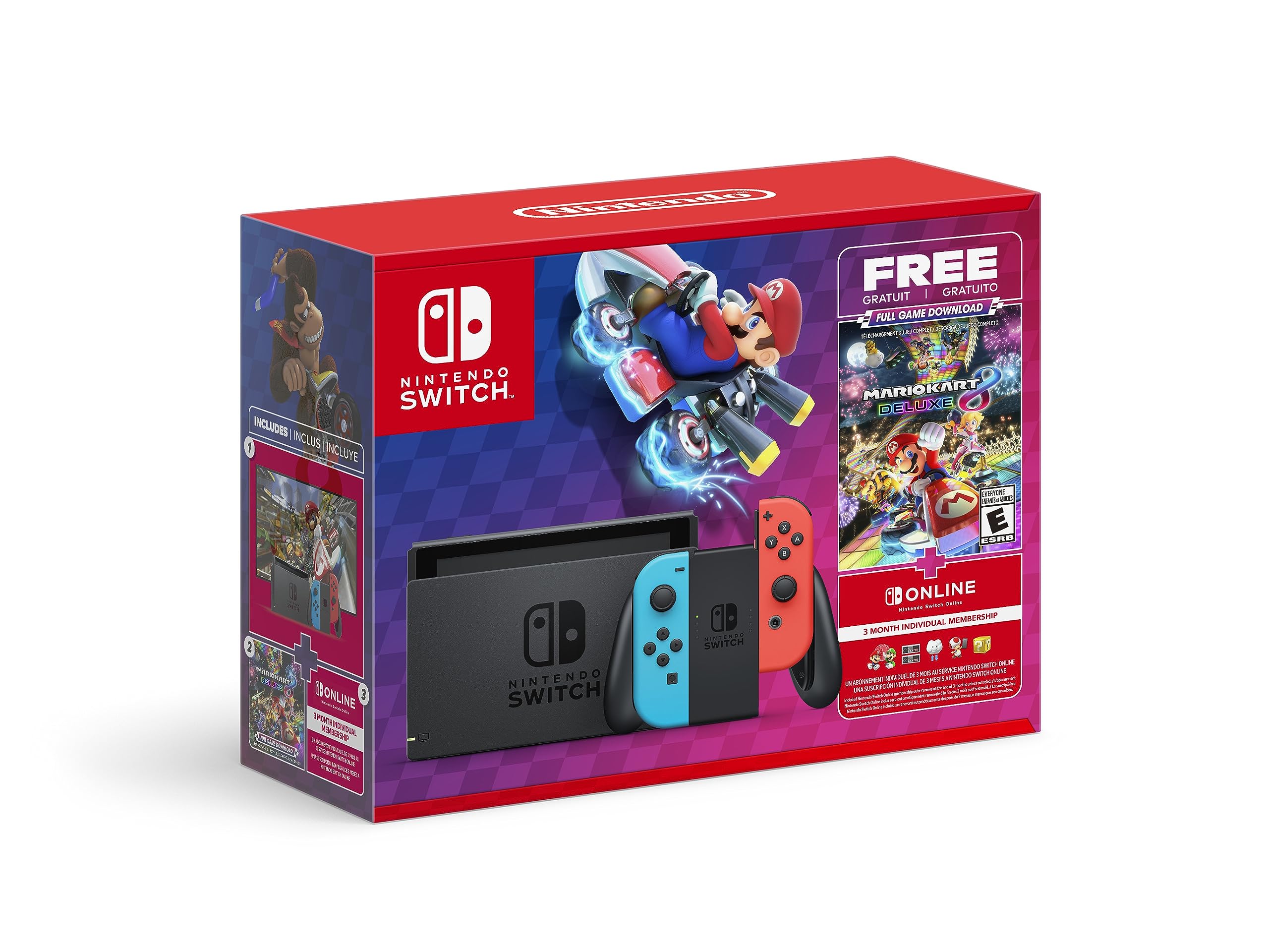 Nintendo Switch™ Mario Kart™ 8 Deluxe Bundle (Full Game Download + 3 Mo. Nintend