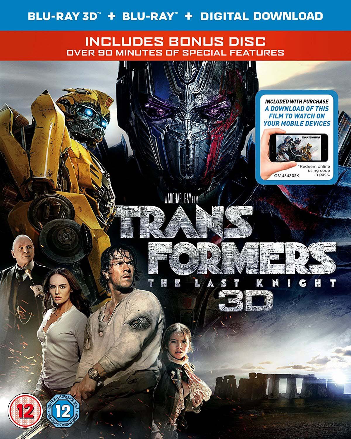 Transformers: The Last Knight 3D (3D+BD+Bonus disc BD)
