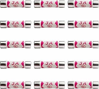 15 x Fuses 3A, 3 Amp Fuse UK 240V/250V pack of 15 of 3A Fuse BS1362 Fuses