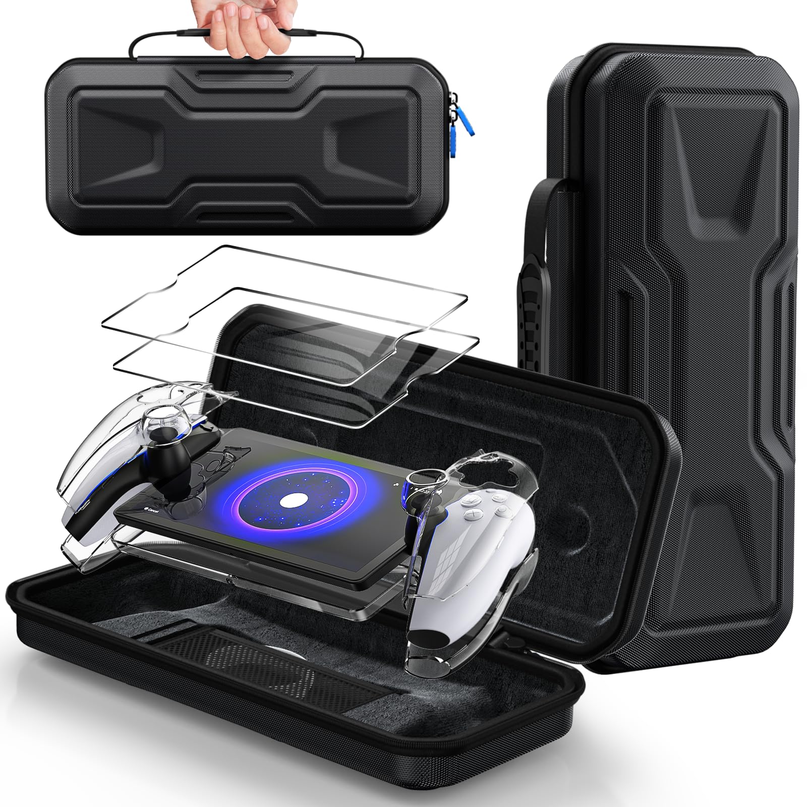 FYOUNG 3 in 1 Accessories Case Bundle for Playstation Portal | Carrying Case & H