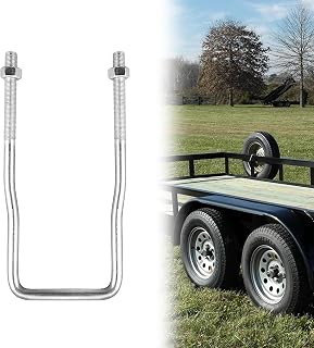 VONLX U‑Bolt Spare Tire Carrier Bracket Side Mount 4/5 Lug for Boat Trailer | 1 Pack, Zinc‑Plated Anti‑Corrosion, Side Frame Mount, Fits 4 &amp; 5 Lug Wheels, For Ski, Fishing &amp; Sailboat Trailers