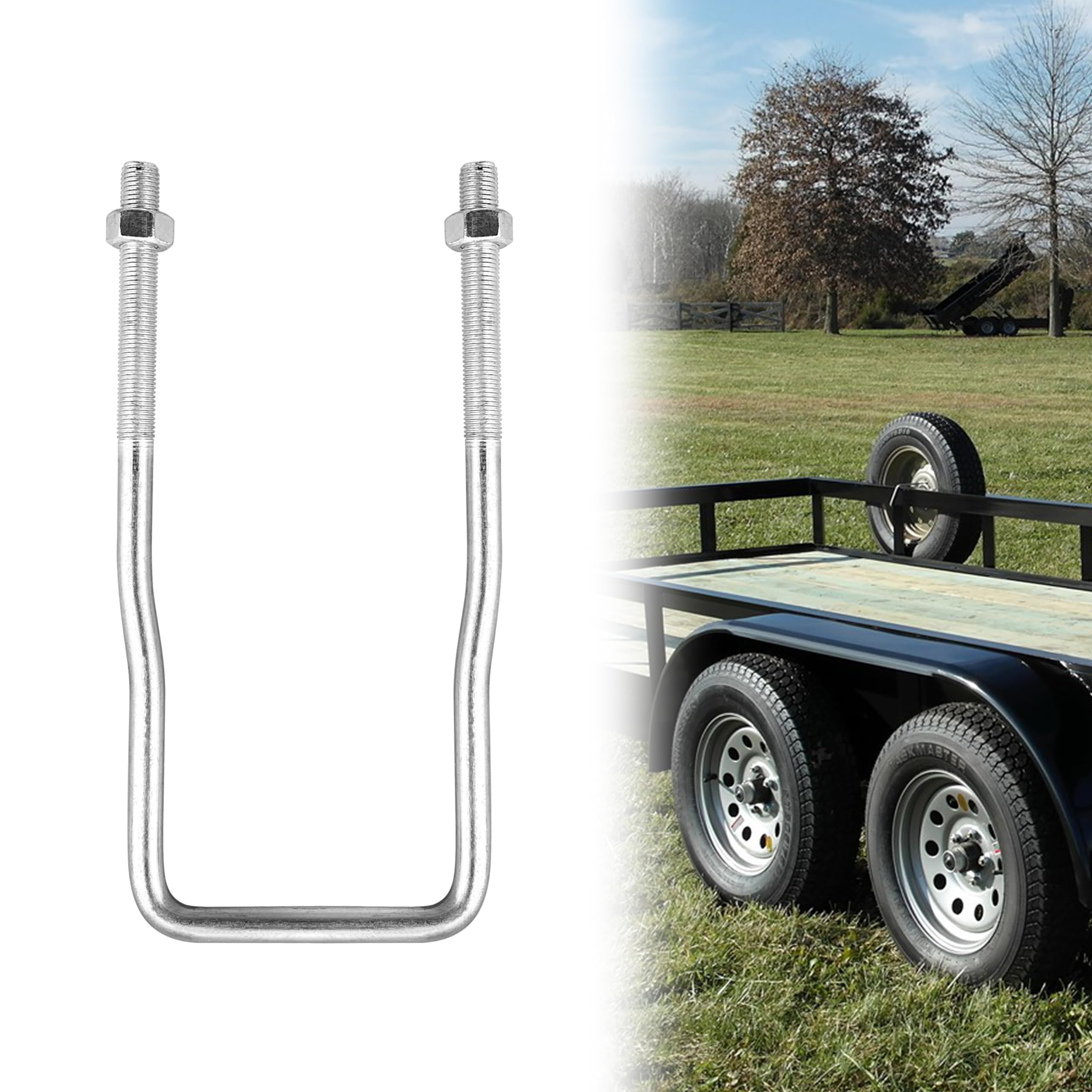 VONLX U‑Bolt Spare Tire Carrier Bracket Side Mount 4/5 Lug for Boat Trailer | 1 