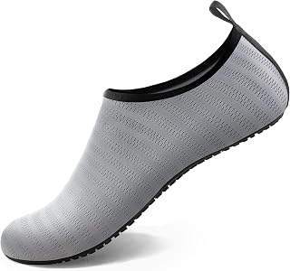 ATHMILE Water Shoes for Women Men Barefoot Quick Dry Aqua Socks for Beach Swimming Pool River Yoga Lake Surf Sports Shoes Cruise Essential Swimming Size