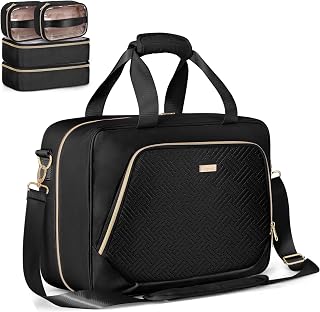 Extra Large Toiletry Bag for Women, Travel Makeup Organizer, Black