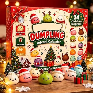 24 Days Squishies Advent Calendar, Christmas Squishies Countdown Sets (B)