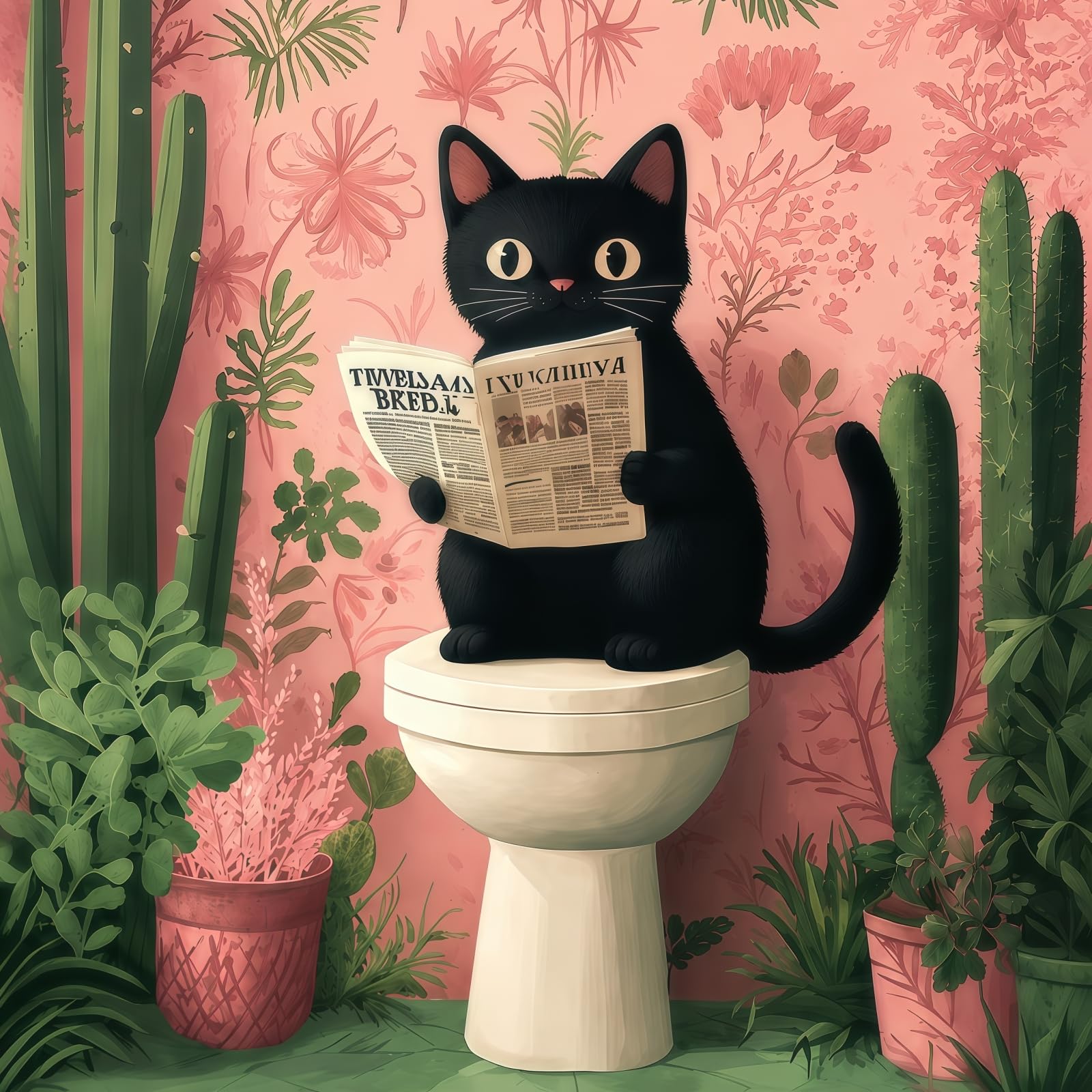 XSJDBYYQ Reading Black Cat Diamond Art Kits for Adults, 5D Diamond Painting