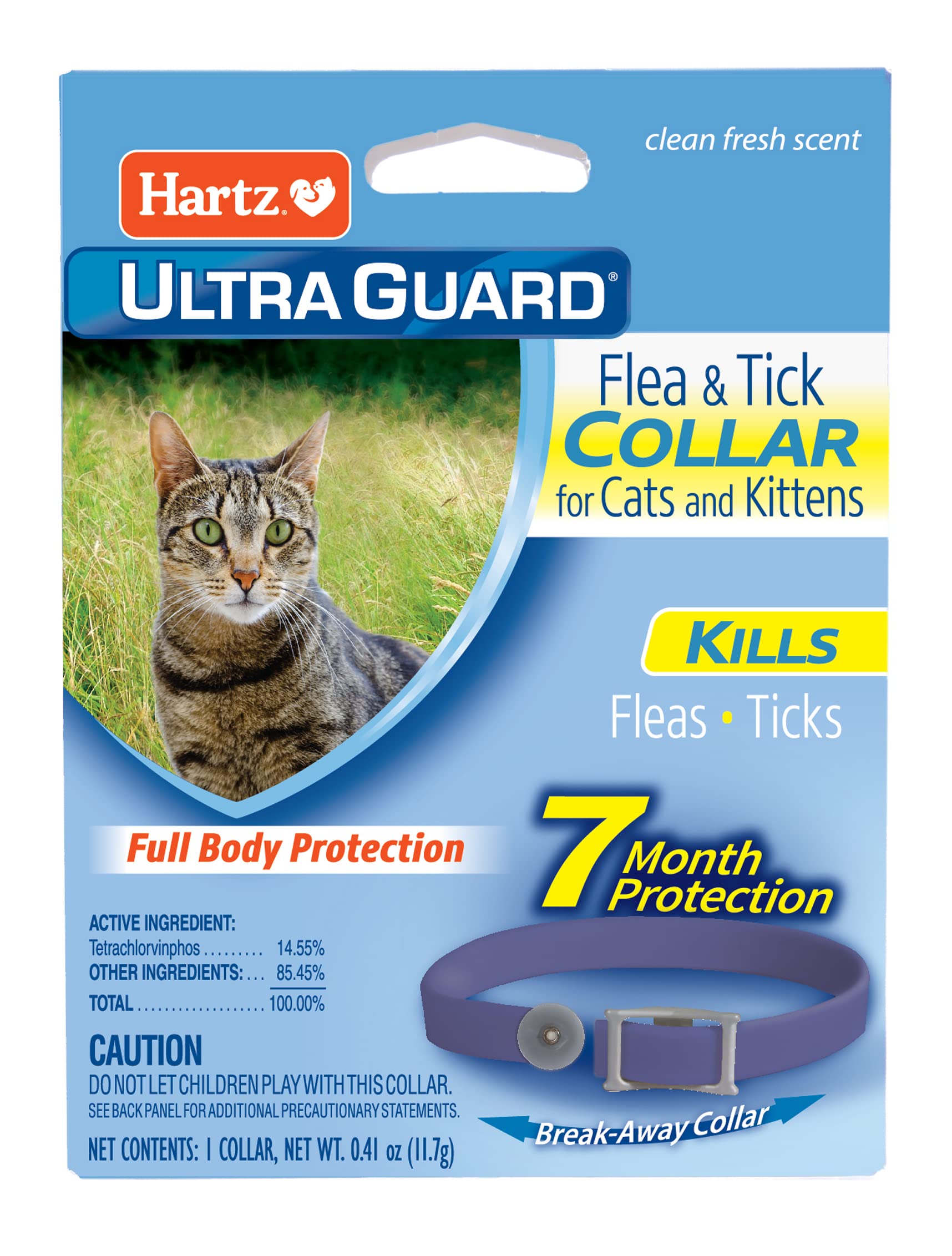 Hartz UltraGuard Purple Flea & Tick Collar for Cats and Kittens - 7 Month Protec
