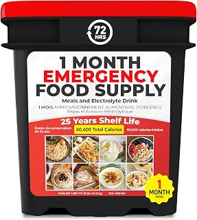 72HRS Emergency Food Supply Kit, Survival Food, Up to 25-Yr Shelf Life | Ready to Eat Survival Camping Food kit, Dehydrated Meals Ideal for Disaster Preparedness, Hiking, Outdoor & Long-term Storage
