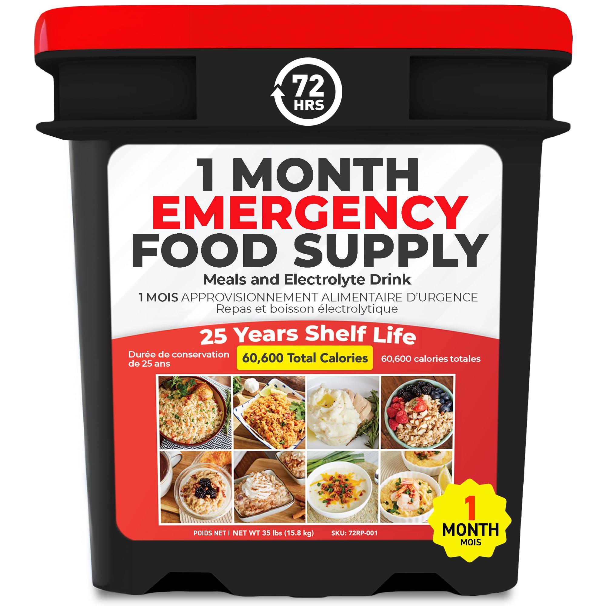 72HRS Emergency Food Supply Kit, Survival Food, Up to 25-Yr Shelf Life | Ready t