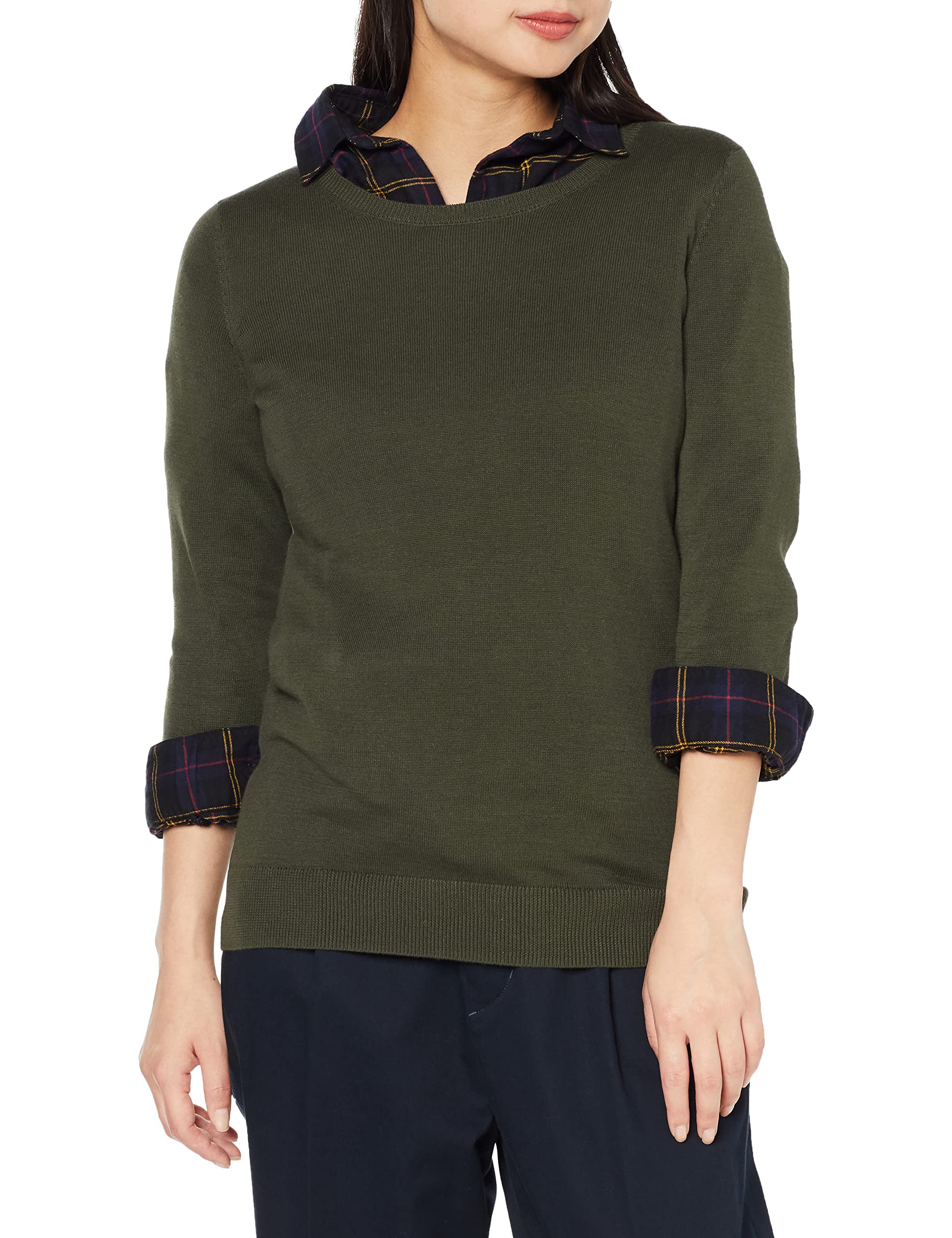 Amazon Essentials Women's Long Sleeve Lightweight Box Neck Sweater (Available in