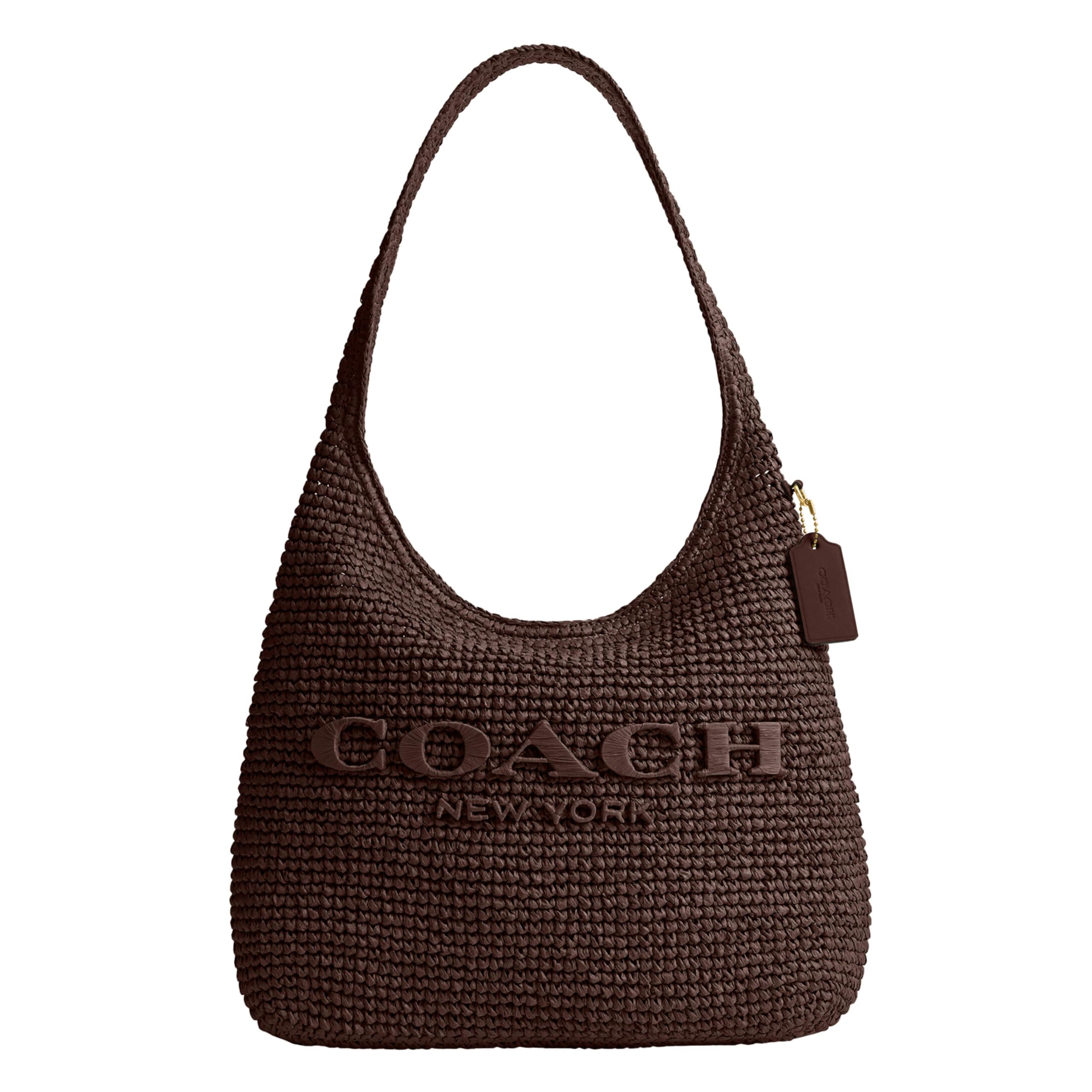 COACH Brooklyn Shoulder Bag 34 in Straw
