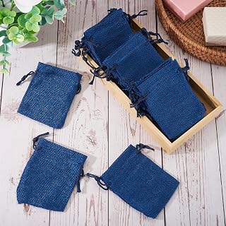 20pcs Jute Drawstring Favor Bags 6.8x9cm Polyester Candy Jewelry Candy Bags Candy Bags Candy Bags Reusable Bags for Christmas Wedding Party Festival Gift Box