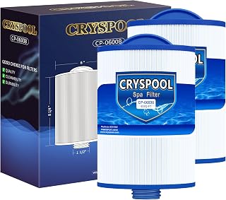 Cryspool 06008 Spa Filter Replaces 6CH-940, PWW50P3 | Compatible with FC-0359, Viking Spa Hot Tub Filter, 45 Sq. Ft, 2 Pack