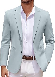 COOFANDY Men's Casual Blazer Knit Lightweight Sport Coats Suit Jacket