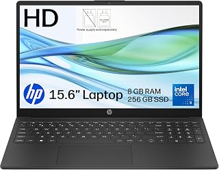 HP 15.6" Laptop | 15-fd1005sax | Intel Core 5 120U | 8GB RAM | 256GB SSD | Anti-glare Display | Up to 10.75 hrs battery | Fast charge | Dual speakers | Windows 11 | Grey | Charger sold separately
