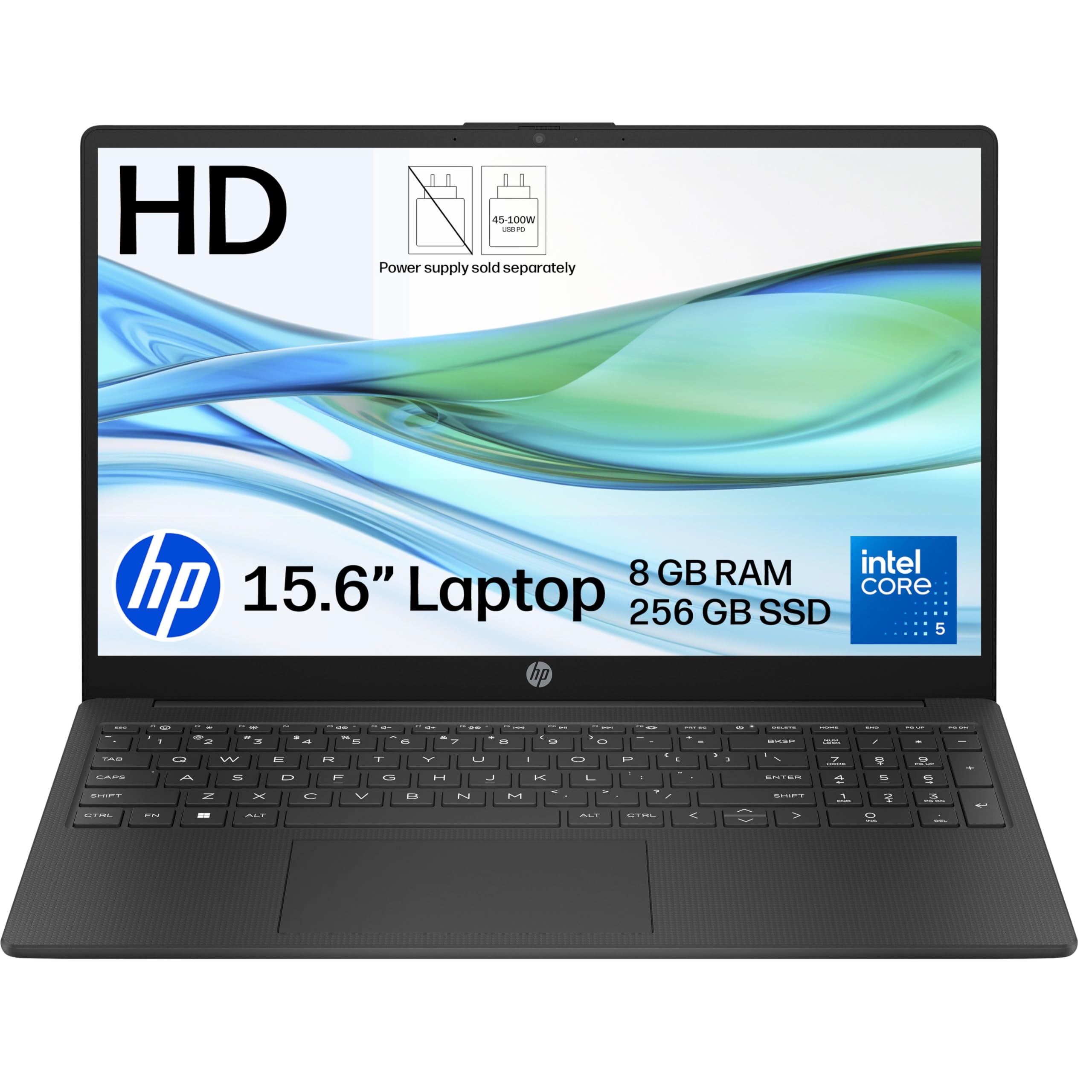 HP 15.6" Laptop | 15-fd1005sax | Intel Core 5 120U | 8GB RAM | 256GB SSD | Anti-