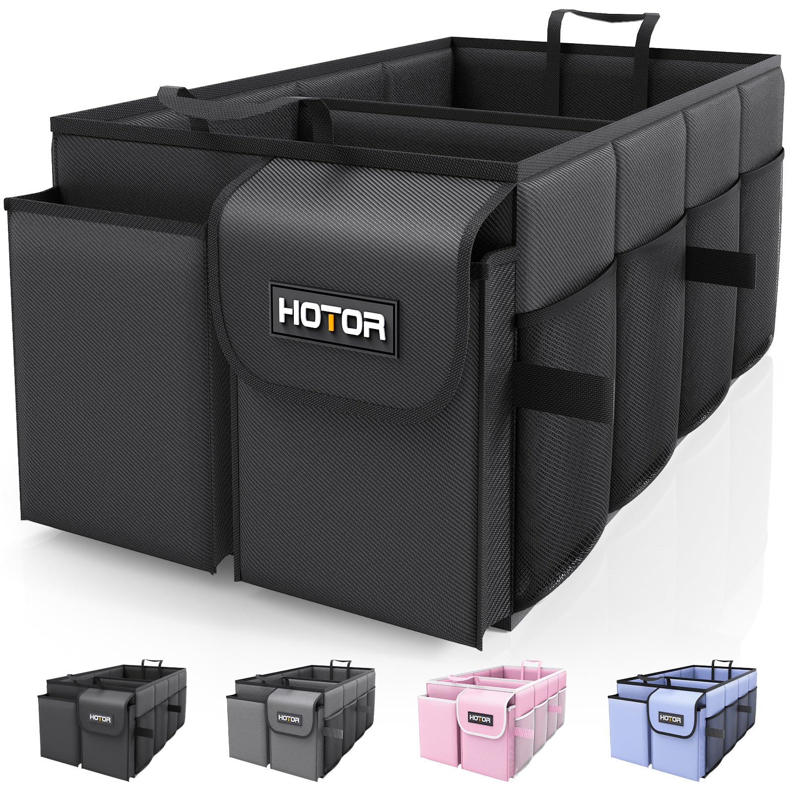 HOTOR Trunk Organizer - Foldable Car Organizer for SUVs & Sedans Storage | Sturd