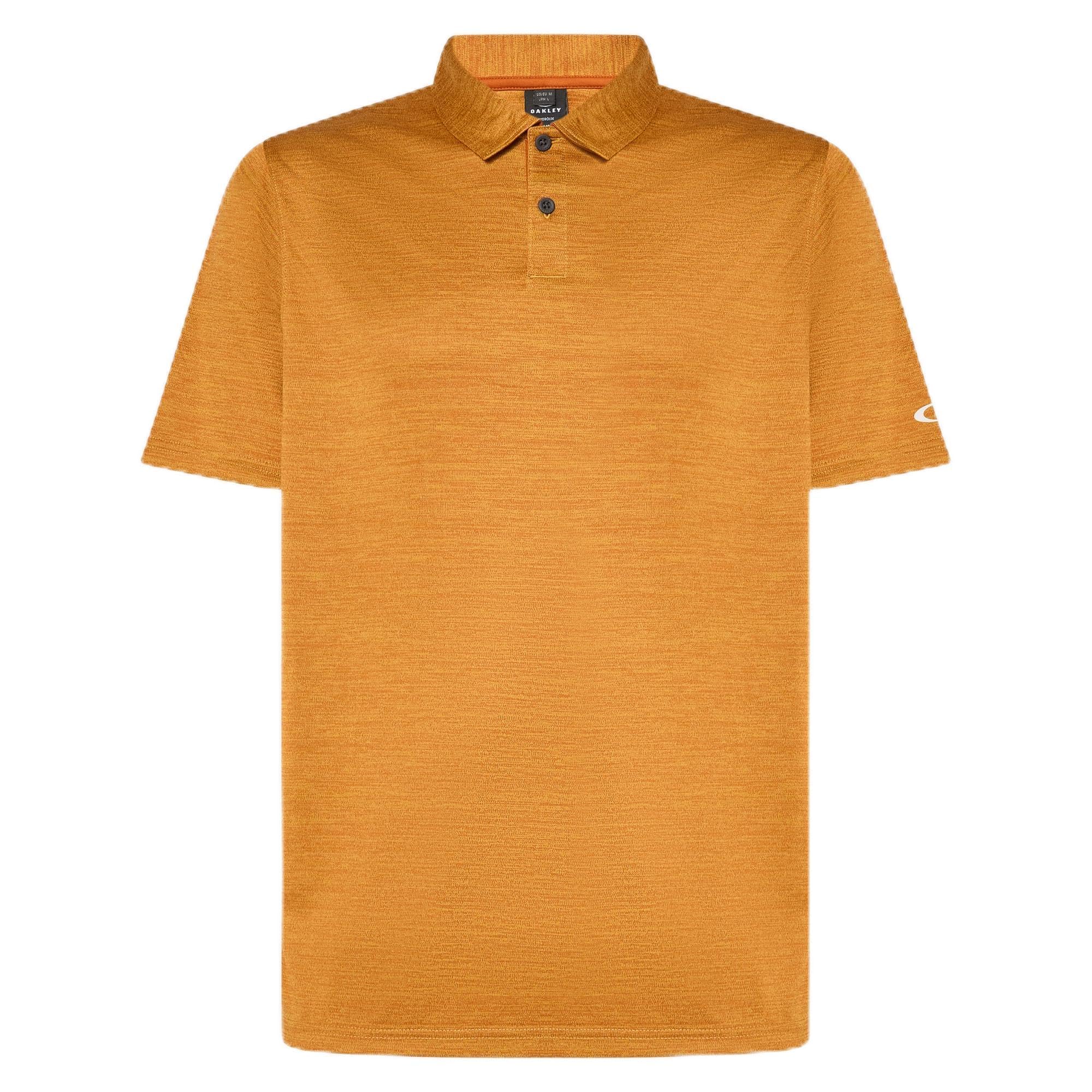 Oakley Aero Hydrolix Polo Shirt, Ginger Heather, S