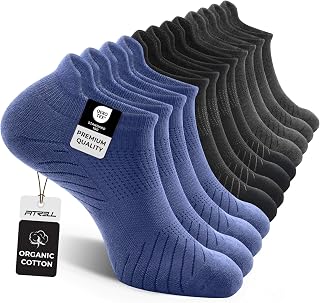 FITRELL 6 Pairs of Men's Short Socks Breathable No Show Socks