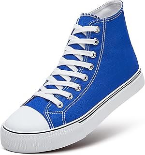 ZGR Mens High Top Canvas Lace Up Classic Casual Sneakers
