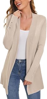 Women's Open Front Long Cardigan Sweaters Dressy Casual