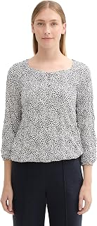 Tom Tailor Women's 1043101 Crincle Blouse Shirt with All-Over Print