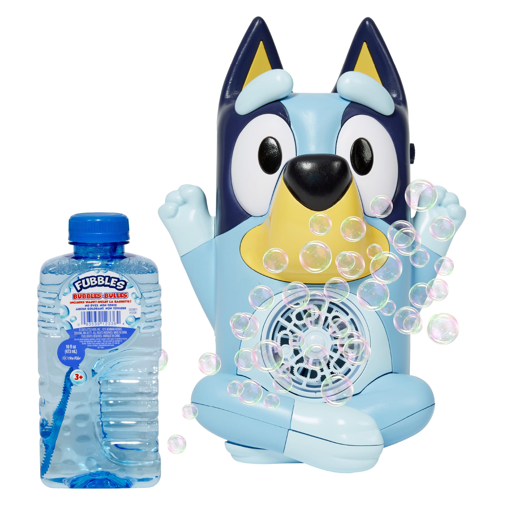 BLUEY NO Spill Musical Bubble Machine | Bubble Toy for Baby, Toddlers and Kids |