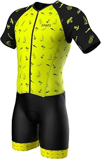 Sparx Mens Elite Aerosuit Triathlon Suit Mens Short Sleeve Tri Suit Skinsuit