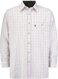 Walker and Hawkes Mens 100% Cotton Long Sleeve Checked Country Shirt