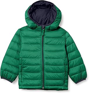 Amazon Essentials Boys' Lightweight Packable Water-Resistant Hooded Down Jacket