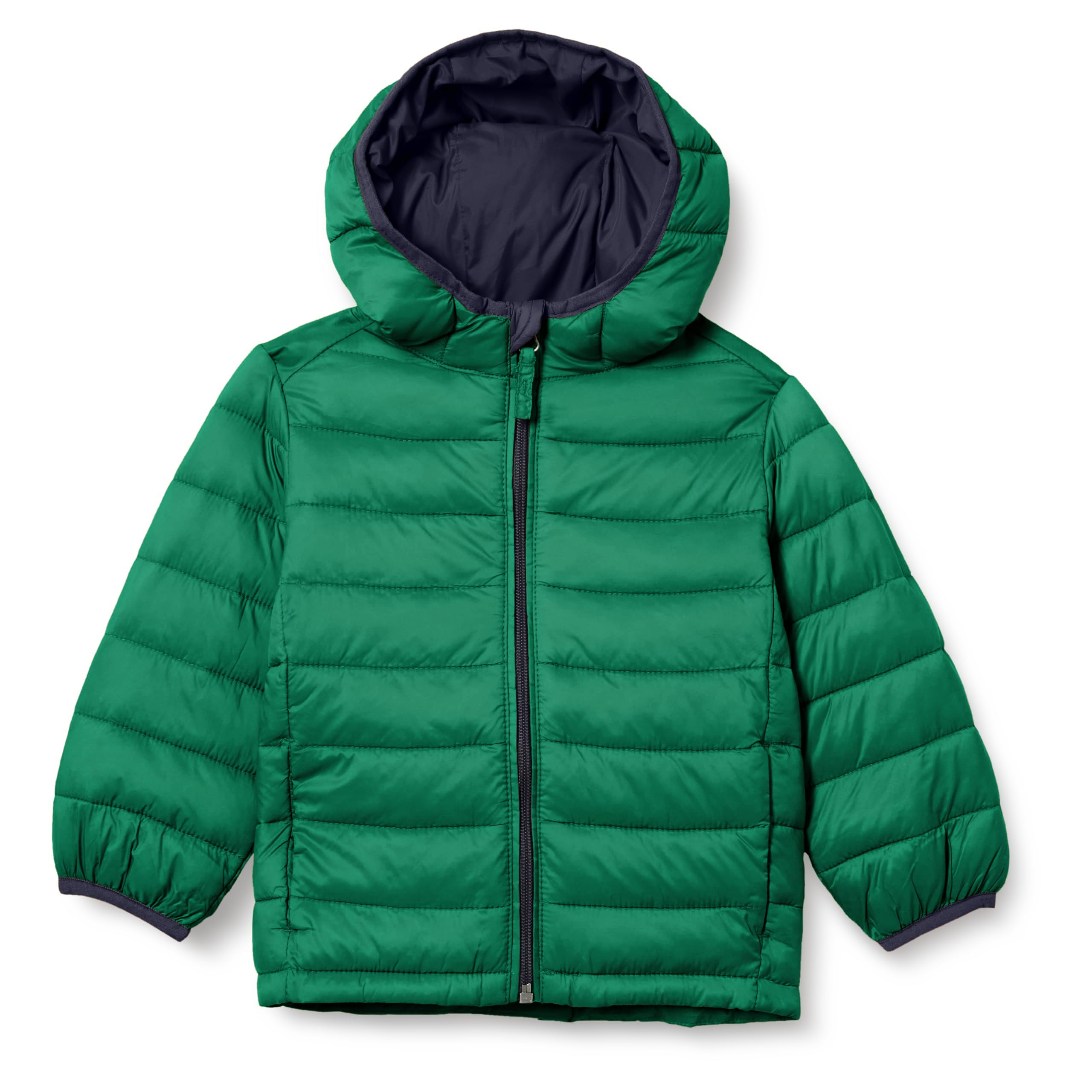Amazon Essentials Boys' Lightweight Packable Water-Resistant Hooded Down Jacket