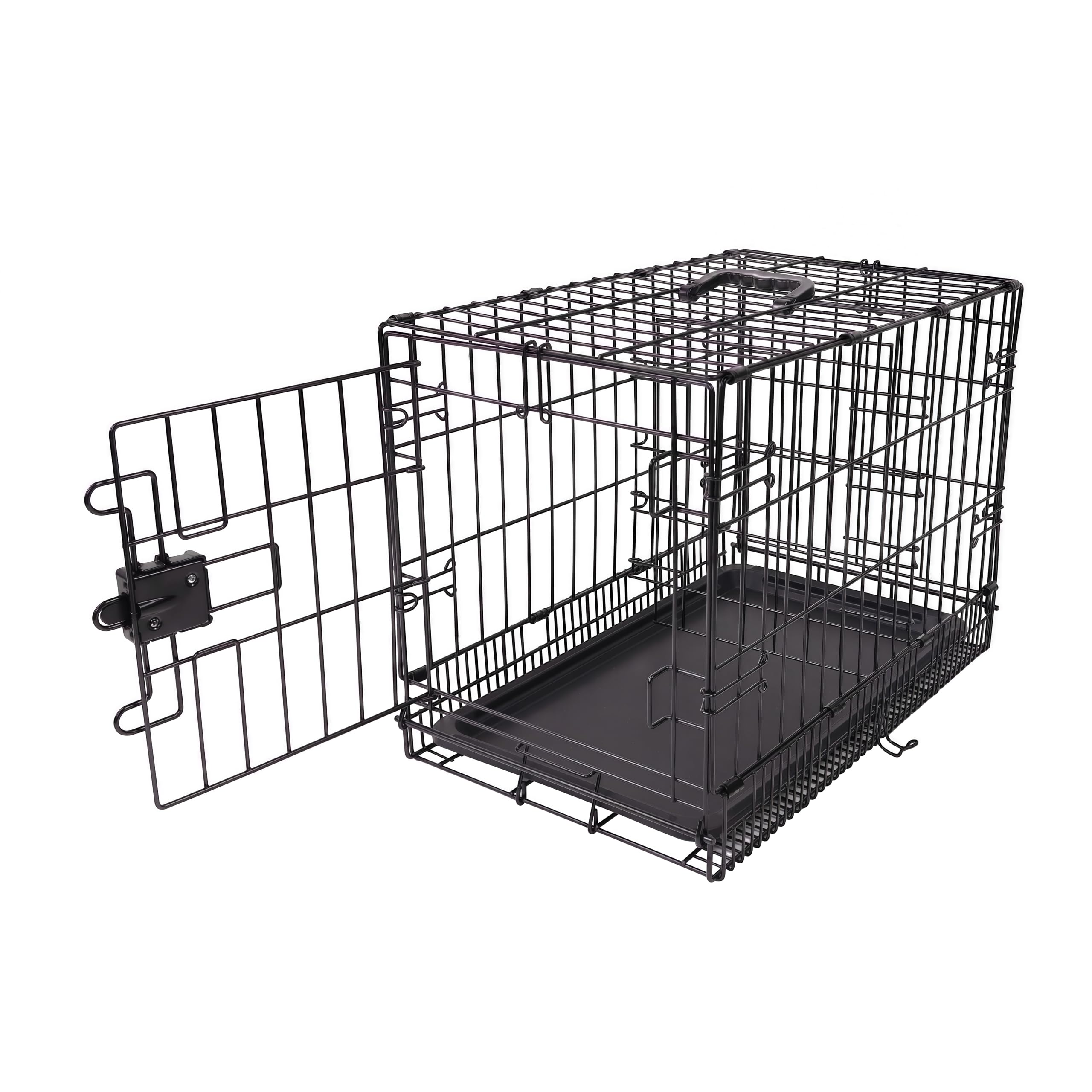 Amazon Basics Portable, Foldable Metal Wire Small Dog Crate with Removable Tray,