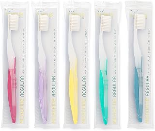 NIMBUS Extra Soft Toothbrushes for Sensitive Teeth (Regular, 5 Pack) | Periodontist-Designed for Adults and Teens With Microfine Tapered Bristles for Gentle Cleaning of Sensitive Teeth and Gums